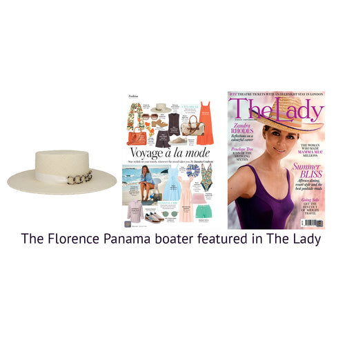 The Florence Panama boater featured in The Lady