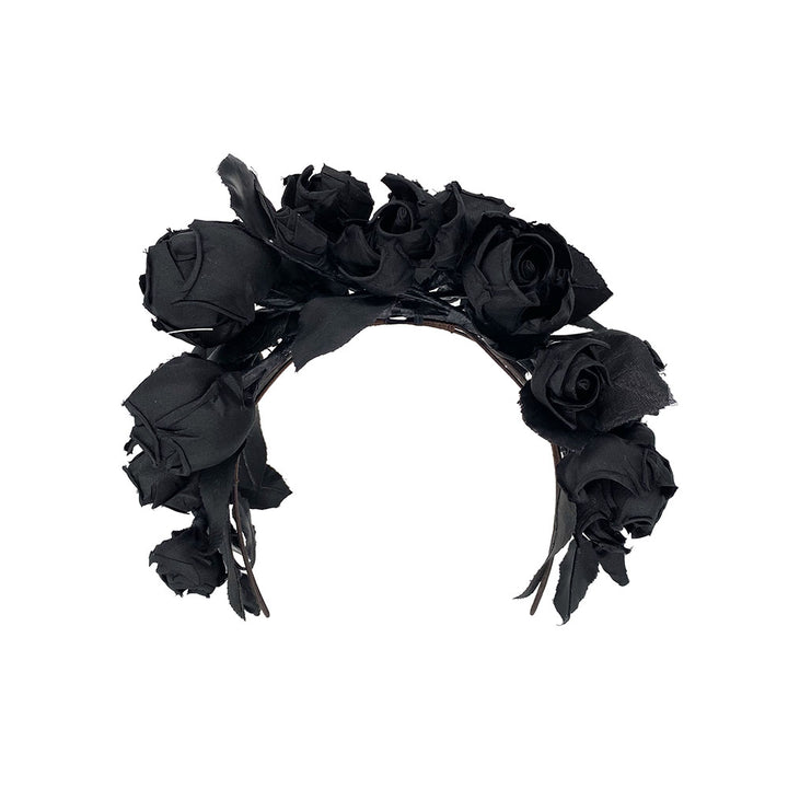 Hand-made silk rose headdress