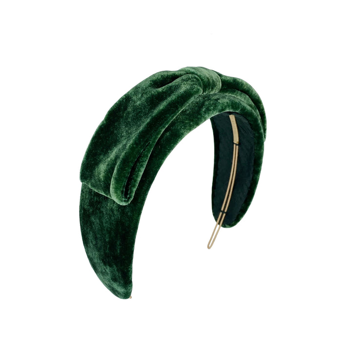 Velvet headband with bow