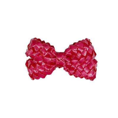 Patent Braid Bow Hairclip
