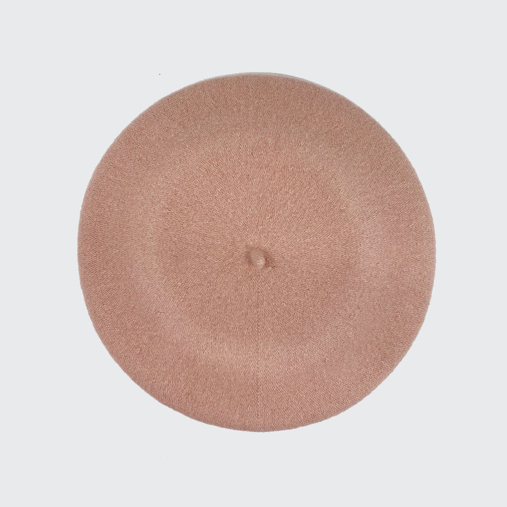 Photo of powder pink wool beret