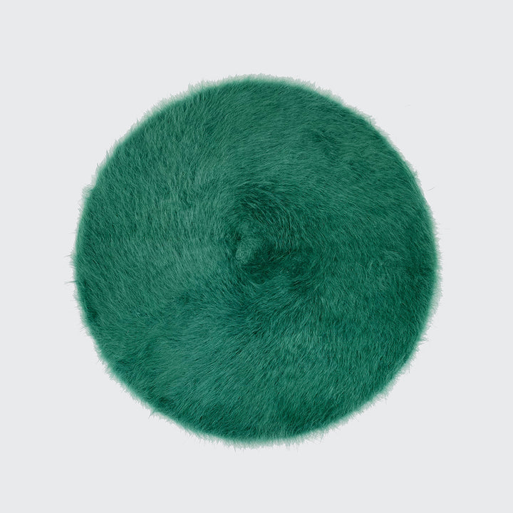 Photo of a emerald angora beret