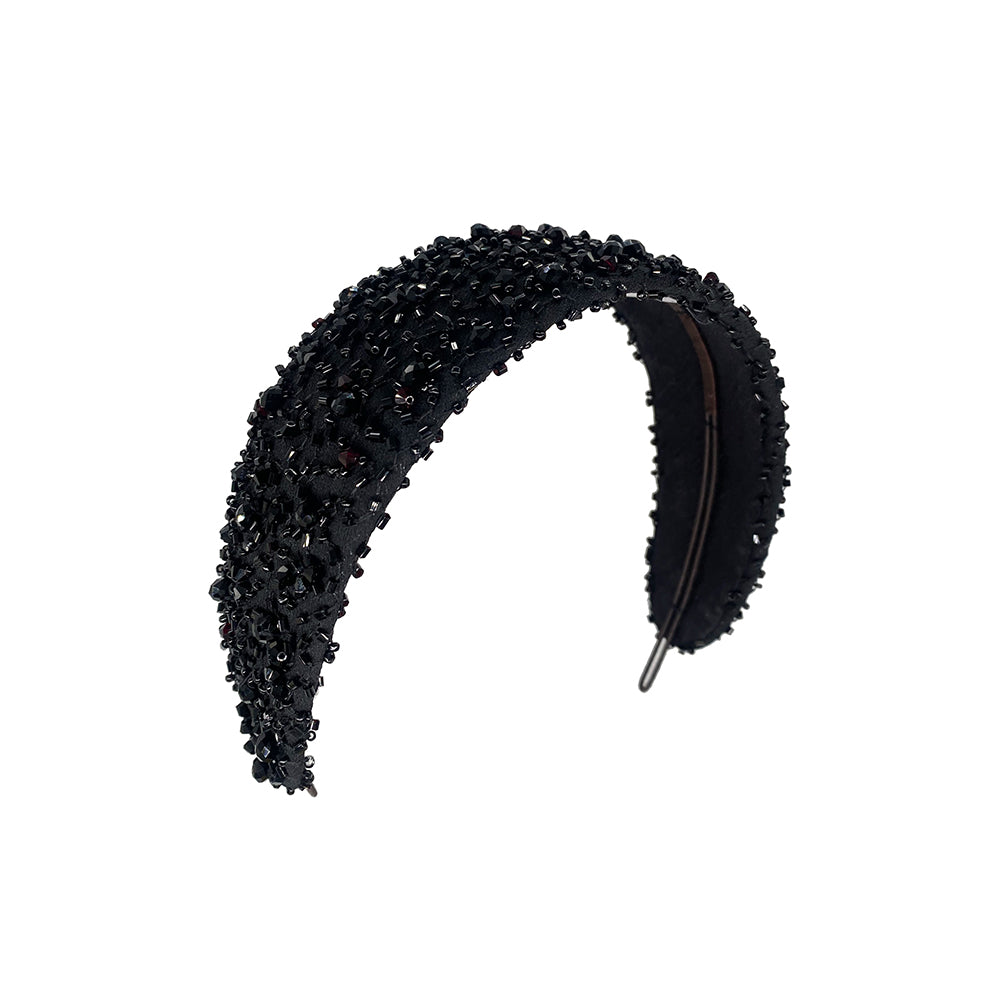 Swarovski encrusted black headband