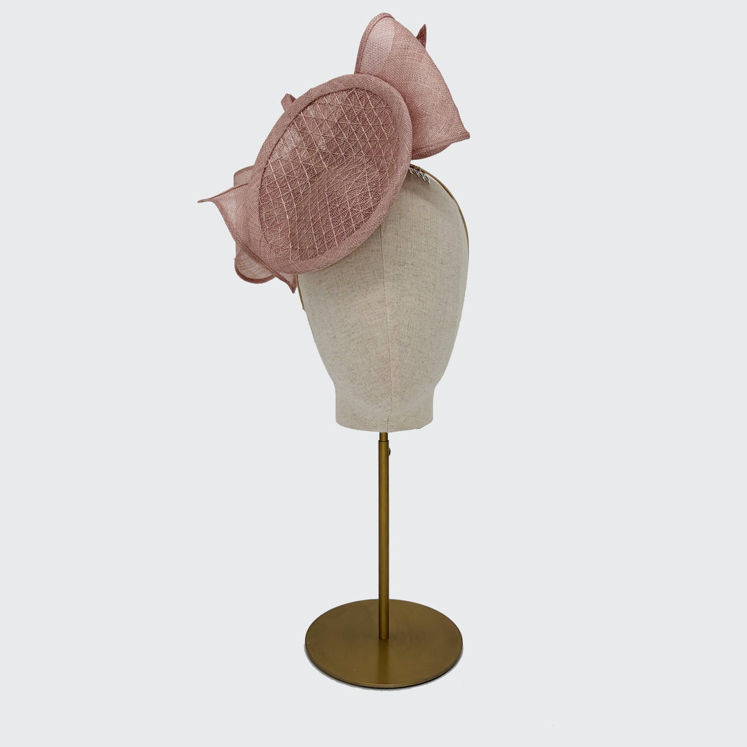 Dusty pink mini disc with bows