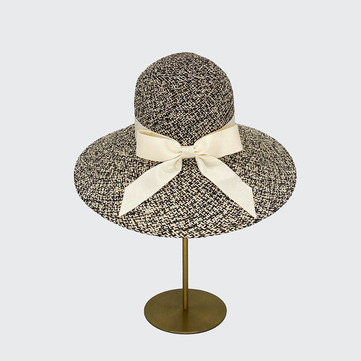 Seagrass downbrim with grosgrain bow