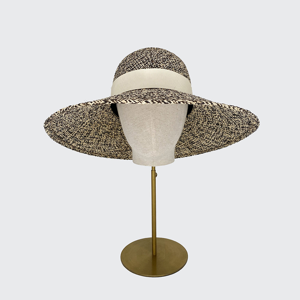 Seagrass downbrim with grosgrain bow