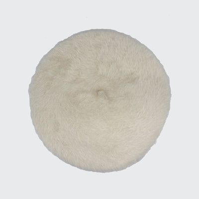 Photo of a white angora beret