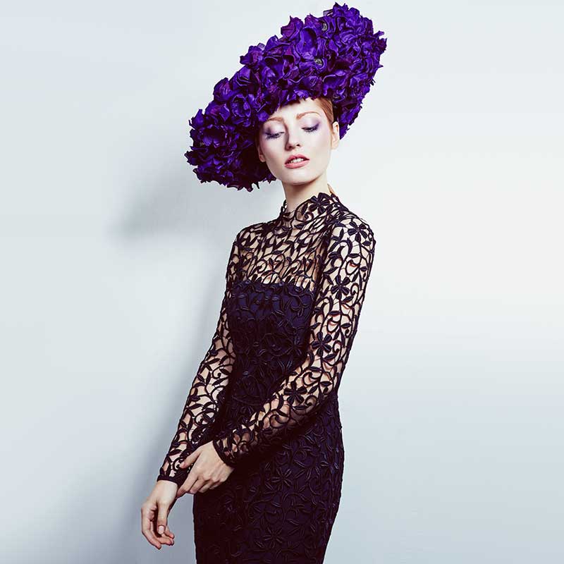 Purple petal sidesweep