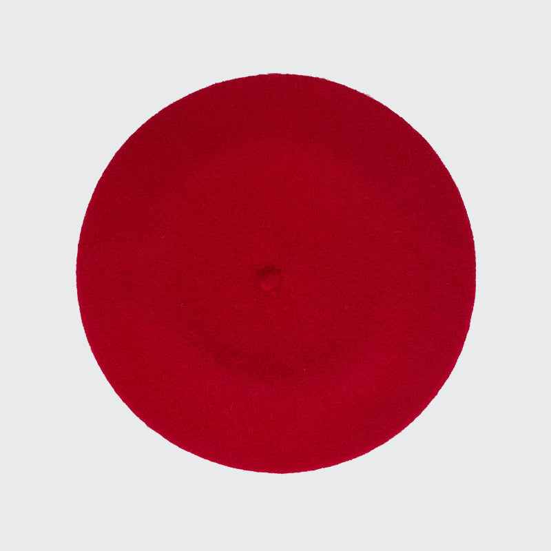 Photo of red wool beret